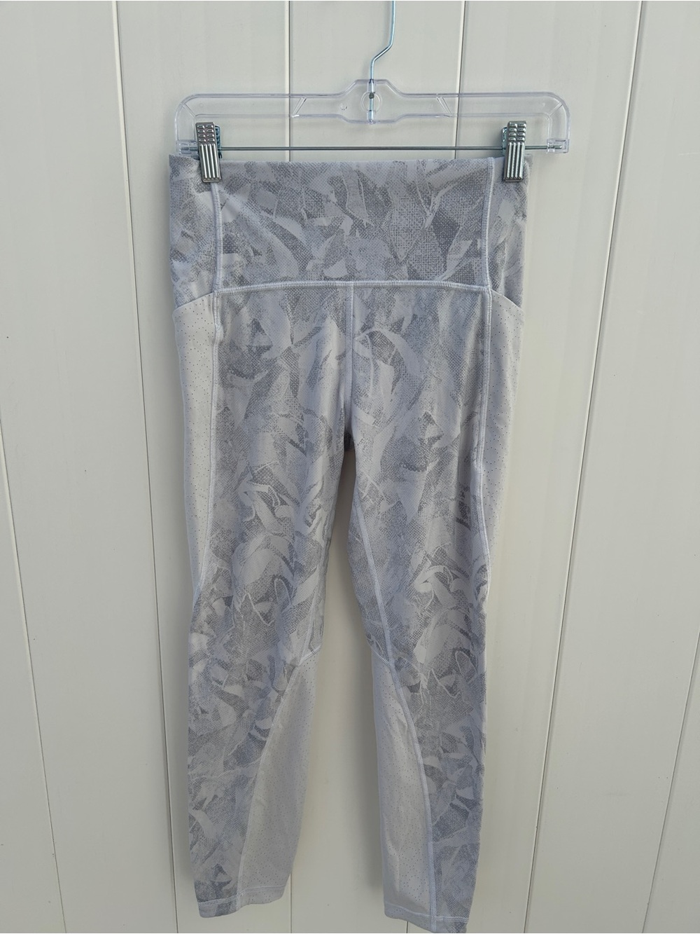 lululemon athletica Light Gray Printed High-Rise Leggings